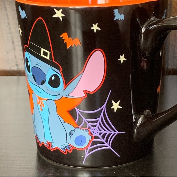 Boo! Stitch Vampire & Witch Ceramic Halloween Mug - Stars Bats Spider Webs Ghost - Picture 5 of 9